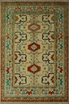Balochi Reece Ivory/Rust Rug, 6'9 x 9'10
