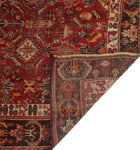 Semi Antique Behnaz Red/Drk. Brow Runner, 4'11" x 7'11"