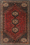 Fine VTG Akua Red/Ivory Rug, 5'4 x 8'0