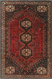 Fine VTG Akua Red/Ivory Rug, 5'4 x 8'0