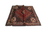 Fine VTG Akua Red/Ivory Rug, 5'4" x 8'0"