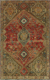 Semi Antique Guven Red/Beige Rug, 5'7 x 8'11