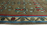 Fine VTG Nazmiye Brown/Ivory Runner, 2'6" x 9'4"