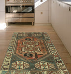 Fine VTG Berat Rust/Ivory Rug, 4'0" x 6'2"