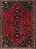 Semi Antique Harley Red/Ivory Rug, 7'9 x 10'6