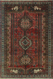 Fine VTG Brisenia Rust/Brown Rug, 6'6 x 9'5