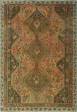 Semi Antique Rukhshan Rust/Ivory Rug, 6'8 x 9'6