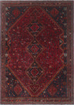 Fine VTG Jensen Red/Navy Rug, 7'4 x 10'3