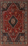Fine VTG Mughali Red/Ivory Rug, 5'1 x 8'2