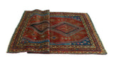 Semi Antique Norwel Rust/Beige Rug, 4'2" x 7'9"