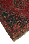 Semi Antique Milexa Red/Navy Rug, 5'5" x 8'7"