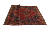 Semi Antique Milexa Red/Navy Rug, 5'5" x 8'7"