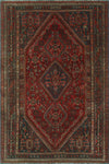 Semi Antique Gracie Red/Charcoal Rug, 5'9 x 8'7