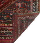 Semi Antique Gracie Red/Charcoal Rug, 5'9" x 8'7"