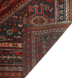 Semi Antique Gracie Red/Charcoal Rug, 5'9" x 8'7"