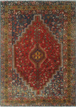 Semi Antique Ruheena Red/Brown Rug, 4'10 x 6'5