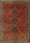 Semi Antique Nakisisa Red/Ivory Rug, 7'2 x 10'0