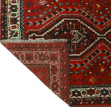 Fine VTG Assieh Red/Black Rug, 3'7" x 5'2"