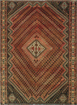 Vintage Acelas Rust/Ivory Rug, 5'7 x 7'5