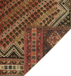 Vintage Acelas Rust/Ivory Rug, 5'7" x 7'5"