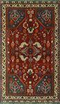 Fine VTG Waed Red/Blue Rug, 2'5 x 4'3