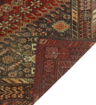 Semi Antique Braeden Red/Burgundy Rug, 5'3" x 8'1"