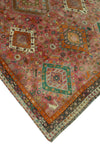 Semi Antique Awwal Rose/Ivory Rug, 5'4" x 8'4"