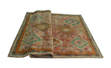 Semi Antique Awwal Rose/Ivory Rug, 5'4" x 8'4"