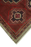 Semi Antique Husain Red/Ivory Rug, 5'9" x 9'1"