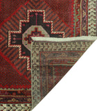 Semi Antique Husain Red/Ivory Rug, 5'9" x 9'1"
