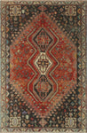 Semi Antique Sarasofi Rust/Ivory Rug, 5'4 x 8'1