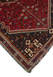 Fine VTG Belleza Red/Black Rug, 5'2" x 8'4"