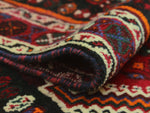 Fine VTG Belleza Red/Black Rug, 5'2" x 8'4"
