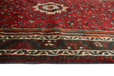 Fine VTG Atanasio Red/Charcoal Runner, 3'7" x 9'6"