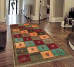 Semi Antique Becca Orange/Magenta Runner, 3'3" x 6'6"