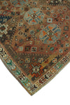 Semi Antique Anane Rust/Grey Rug, 4'2" x 5'8"