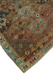 Semi Antique Anane Rust/Grey Rug, 4'2" x 5'8"