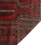 Semi Antique Shahlo Red/Beige Rug, 3'4" x 7'2"