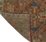 Semi Antique Beadutun Rust/Green Rug, 2'7" x 4'10"