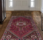 Fine VTG Osei Pink/Ivory Rug, 3'4" x 5'2"
