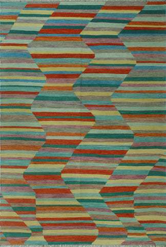 Winchester Antony Rust/Green Rug, 6'9 x 9'8