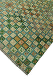 Balochi Pervin Ivory/Green Rug, 8'0" x 11'1"