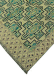 Balochi Alp Ivory/Lt. Green Rug, 6'7" x 10'2"