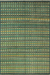 Balochi Duane Blue/Ivory Rug, 6'7 x 9'7