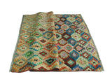 Balochi Enit Ivory/Rust Rug, 4'9" x 6'6"