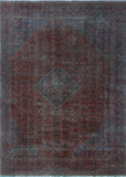 Semi Antique Usmaan Red/Blue Rug, 9'3 x 12'10
