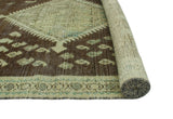 Vintage Madalyn Brown/Beige Runner, 3'10" x 8'10"