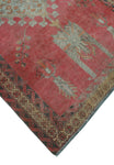 Vintage Nisa Rose/Grey Rug, 4'0" x 6'1"