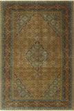 Semi Antique Croydon Rust/Gold Rug, 6'6 x 9'9