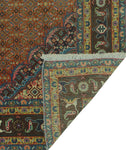 Semi Antique Noorahme Rust/Brown Rug, 6'5" x 9'10"